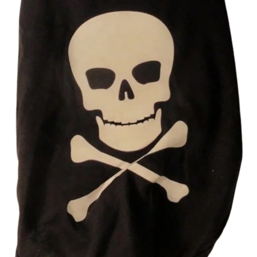 HALLOWEEN Dog pet SKULL Pajama COSTUME NEW LARGE Black Crossbones